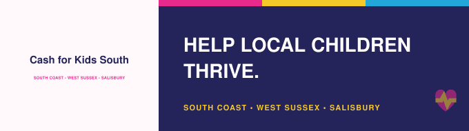 Cash for Kids Southcoast West Sussex and Salsibury logo